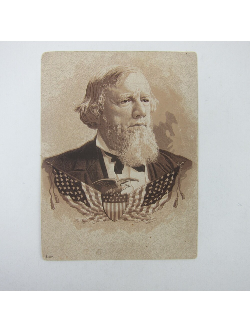 Allen G. Thurman Portrait 1888 Presidential Election Campaign Print Antique RARE